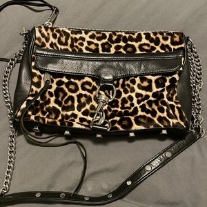 Rebecca Minkoff : M.A.C. Leopard Print Calf Hair Crossbody